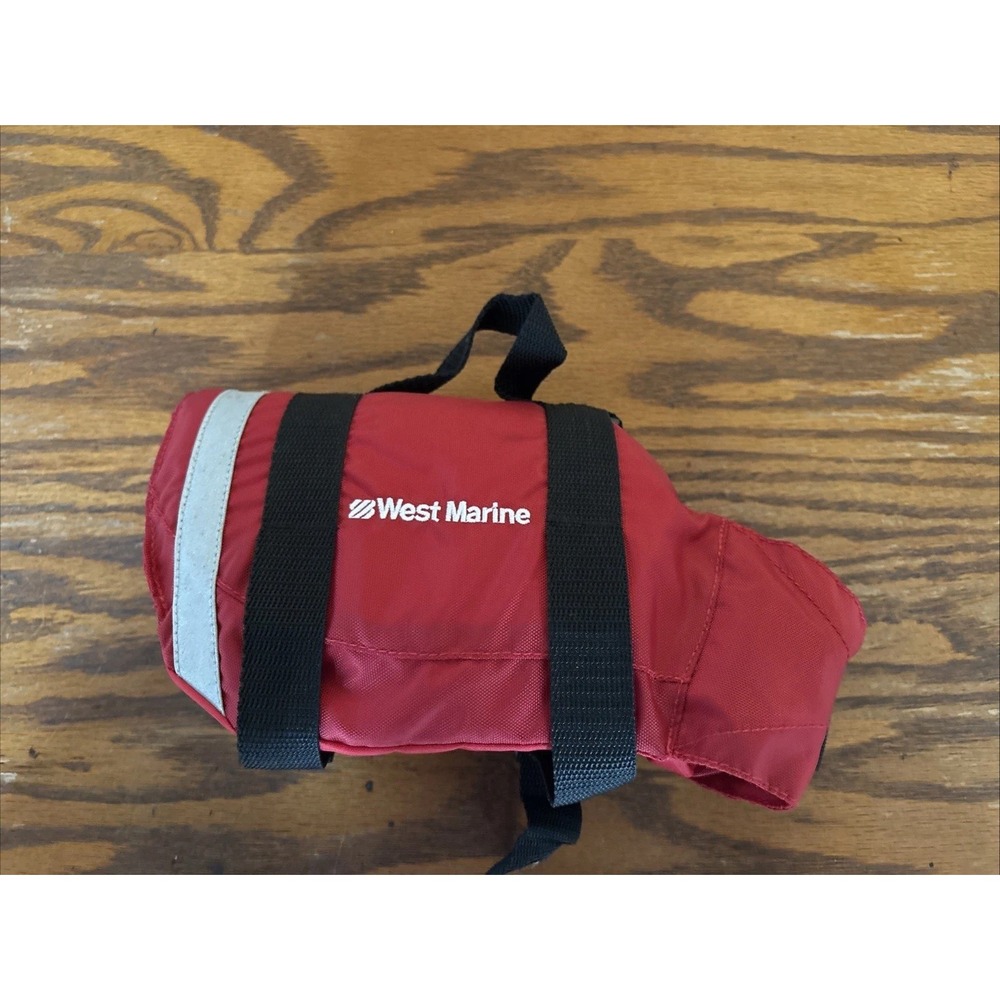 West Marine Pet Life Jacket Dog XS Red Good Flotation Vest Safety PFD